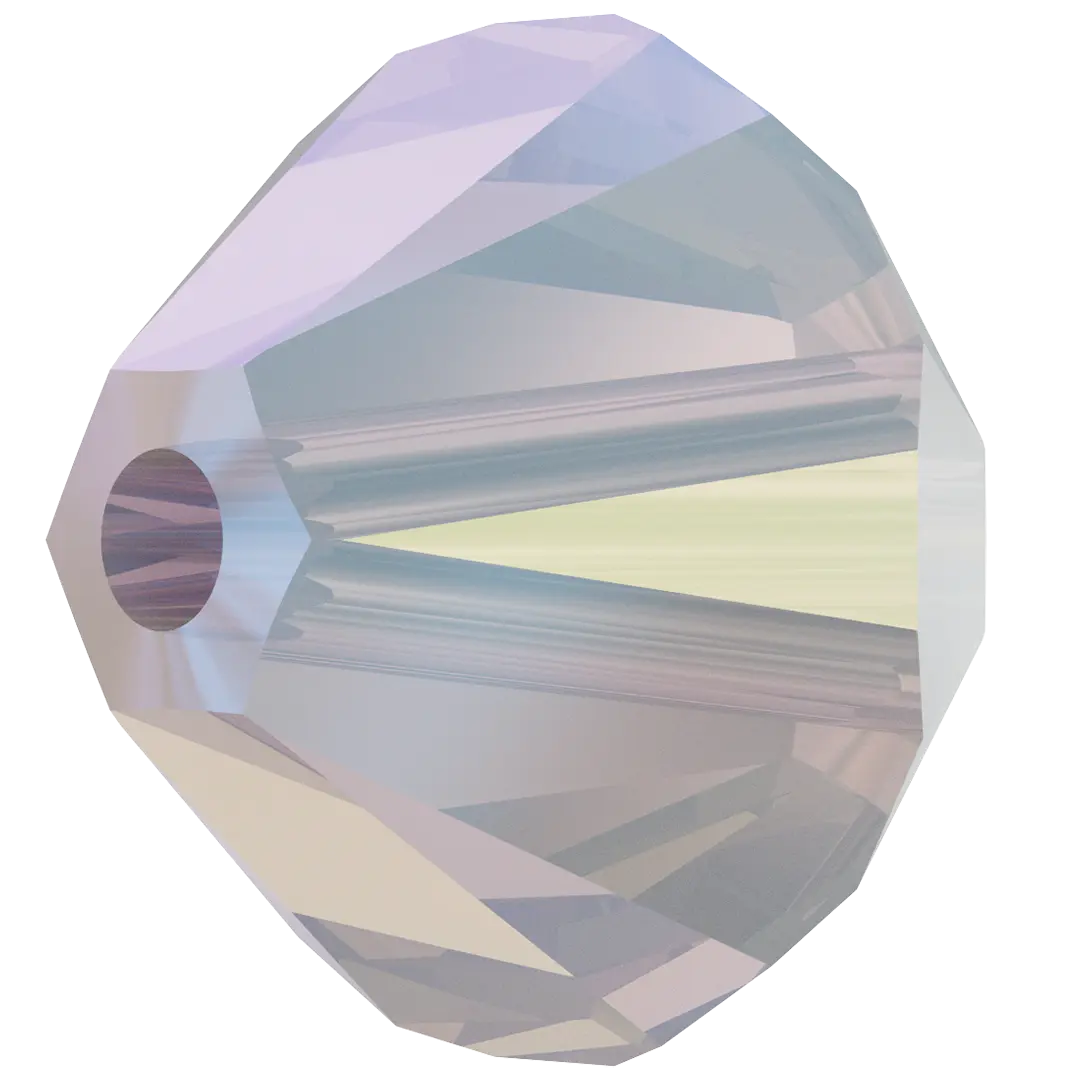 Swarovski Crystal Beads Bicone (5328) White Opal Shimmer - Bluestreak Crystals
