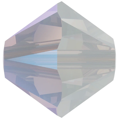 Swarovski Crystal Beads Bicone (5328) White Opal Shimmer - Bluestreak Crystals