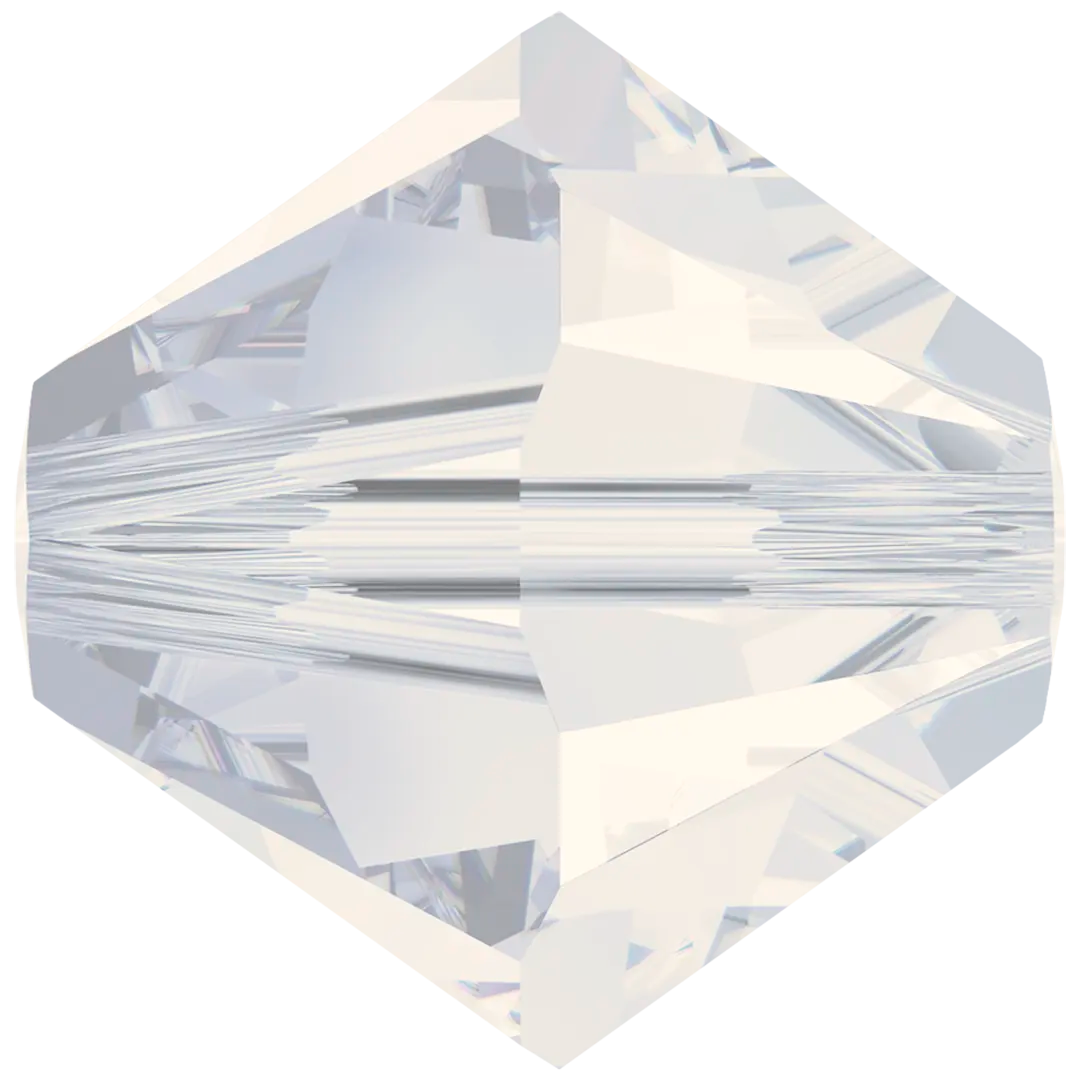 Swarovski Crystal Beads Bicone (5328) White Opal - Bluestreak Crystals