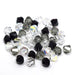 Swarovski Crystal Beads Bicone Mix (5328) Black & Crystal - Bluestreak Crystals
