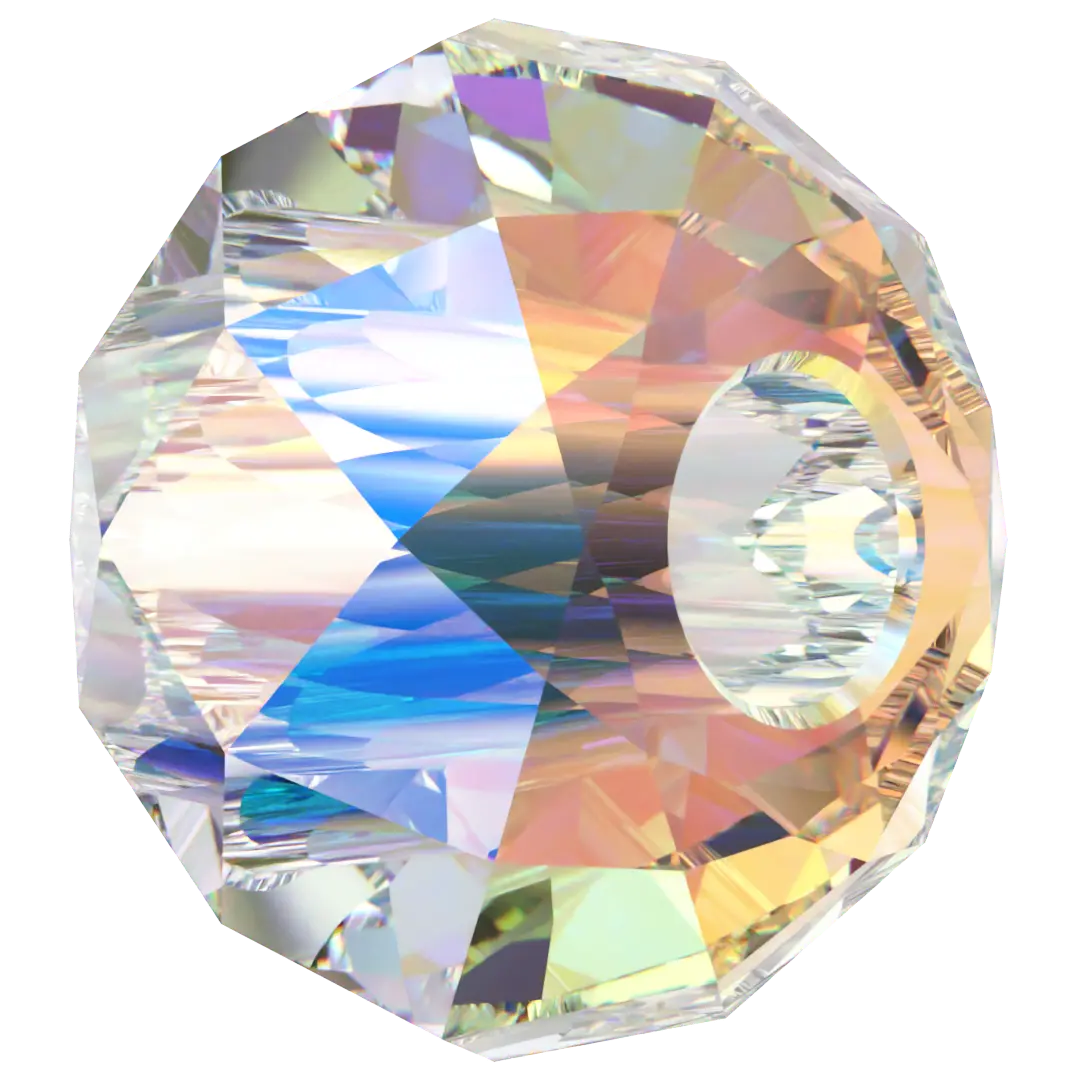 Swarovski Crystal Beads Briolette XL Hole (5042) Crystal Shimmer 2X - Bluestreak Crystals
