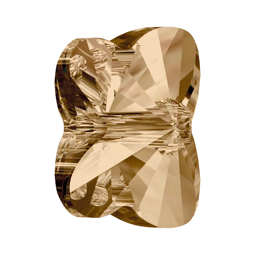 Swarovski Crystal Beads Butterfly (5754) Crystal Golden Shadow - Bluestreak Crystals