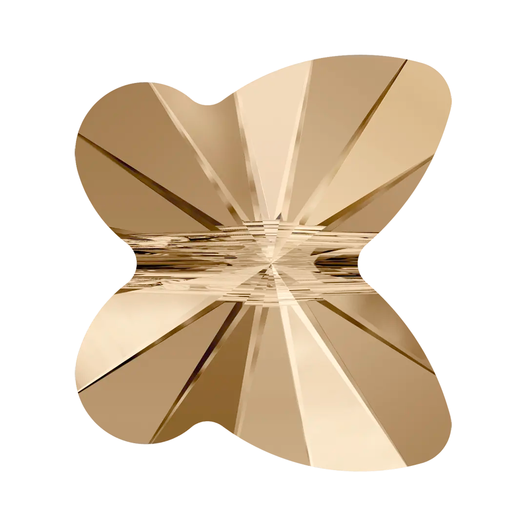Swarovski Crystal Beads Butterfly (5754) Crystal Golden Shadow - Bluestreak Crystals
