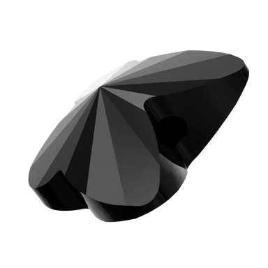 Swarovski Crystal Beads Butterfly (5754) Jet - Bluestreak Crystals