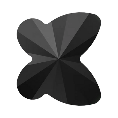 Swarovski Crystal Beads Butterfly (5754) Jet - Bluestreak Crystals