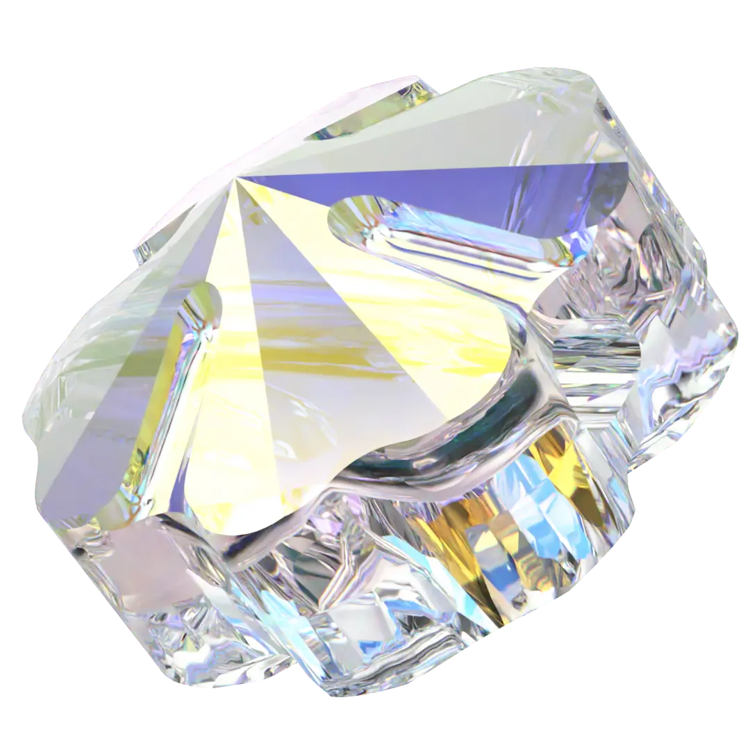 Swarovski Crystal Beads Clover (5752) Crystal AB - Bluestreak Crystals