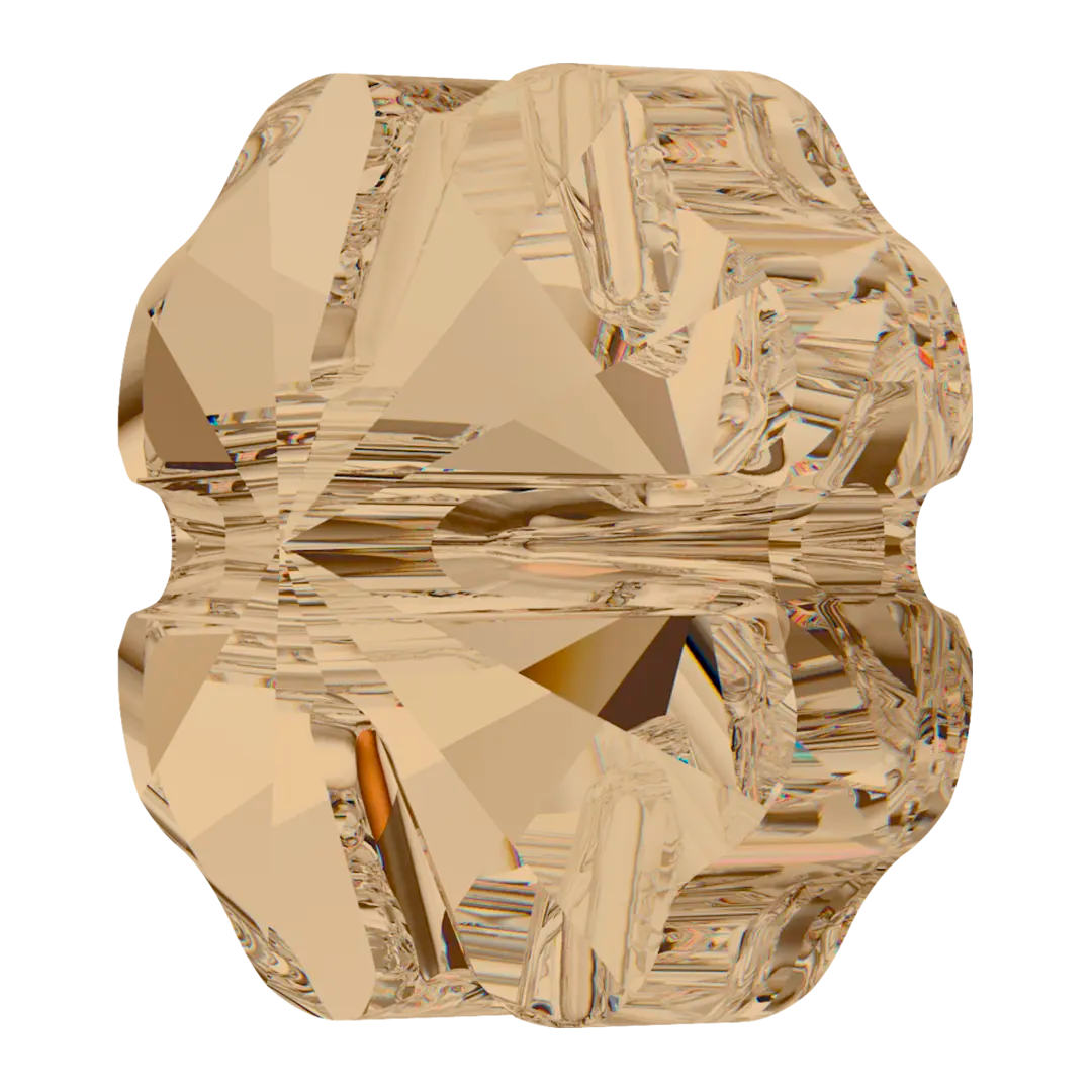 Swarovski Crystal Beads Clover (5752) Crystal Golden Shadow - Bluestreak Crystals
