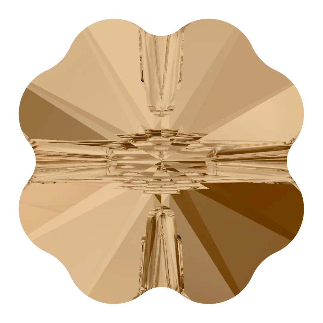 Swarovski Crystal Beads Clover (5752) Crystal Golden Shadow - Bluestreak Crystals