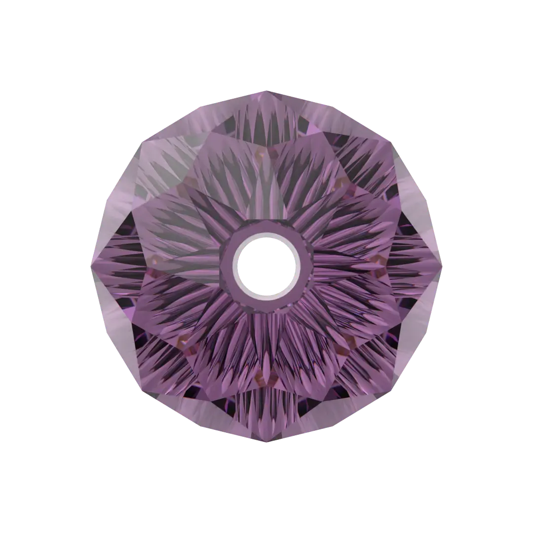Serinity Crystal Beads Drop (5500) Amethyst - Bluestreak Crystals