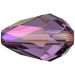 Swarovski Crystal Beads Drop (5500) Amethyst Shimmer 2X - Bluestreak Crystals