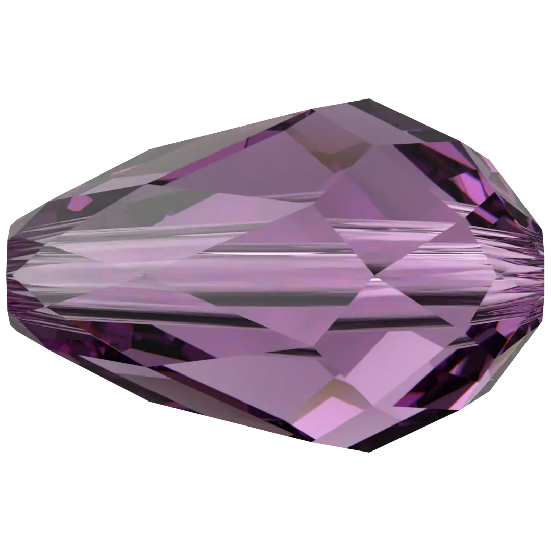 Serinity Crystal Beads Drop (5500) Amethyst - Bluestreak Crystals