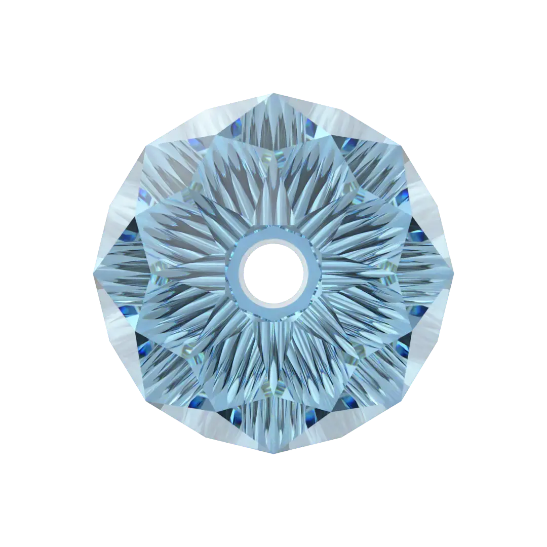 Serinity Crystal Beads Drop (5500) Aquamarine - Bluestreak Crystals
