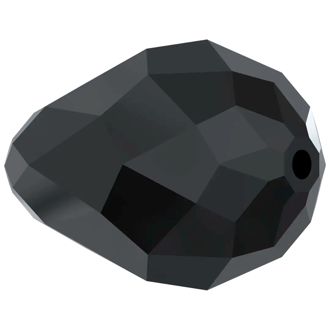 Serinity Crystal Beads Drop (5500) Jet - Bluestreak Crystals