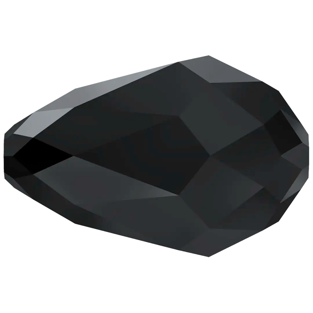 Serinity Crystal Beads Drop (5500) Jet - Bluestreak Crystals