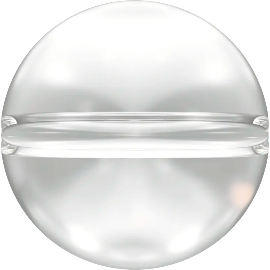 Swarovski Crystal Beads Globe (5028/4) Crystal - Bluestreak Crystals