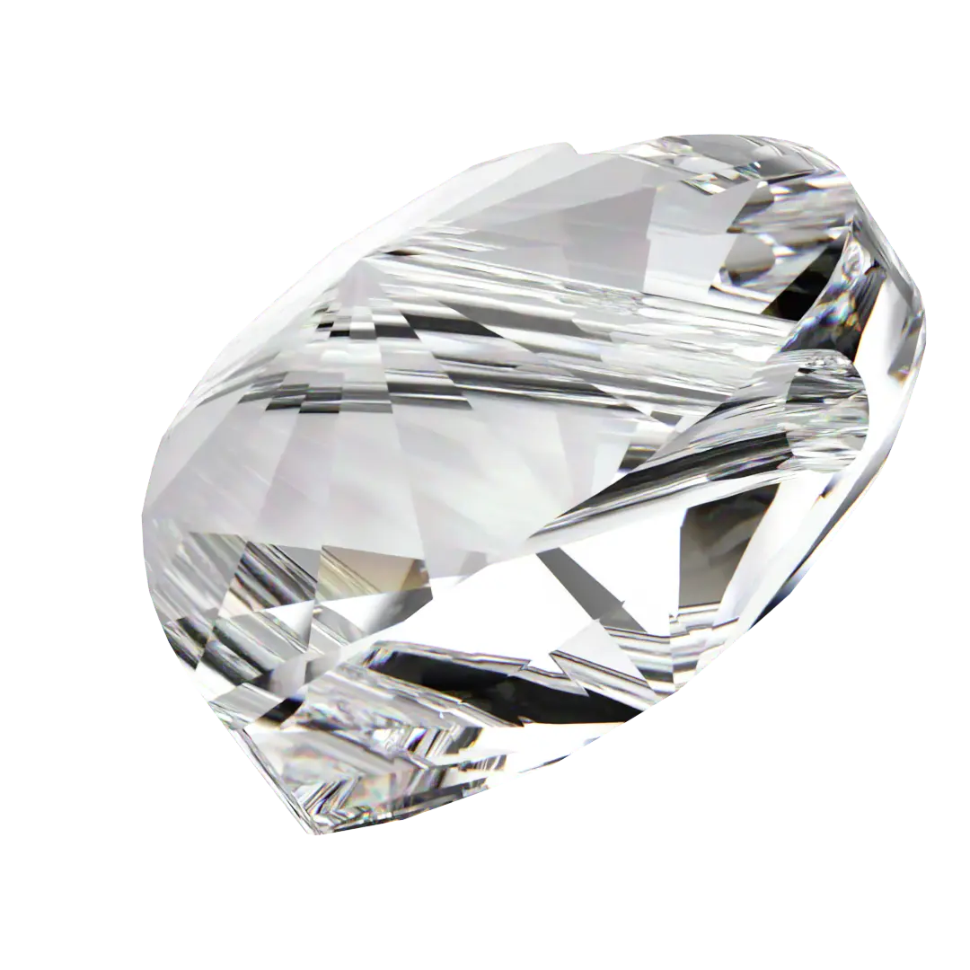 Swarovski Crystal Beads Heart (5742) Crystal - Bluestreak Crystals