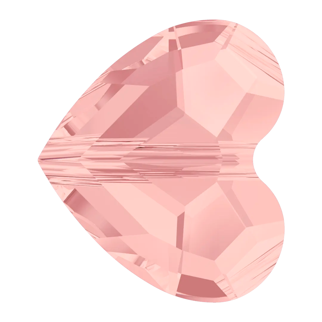Swarovski Crystal Beads Love (5741) Blush Rose - Bluestreak Crystals