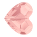 Swarovski Crystal Beads Love (5741) Blush Rose - Bluestreak Crystals