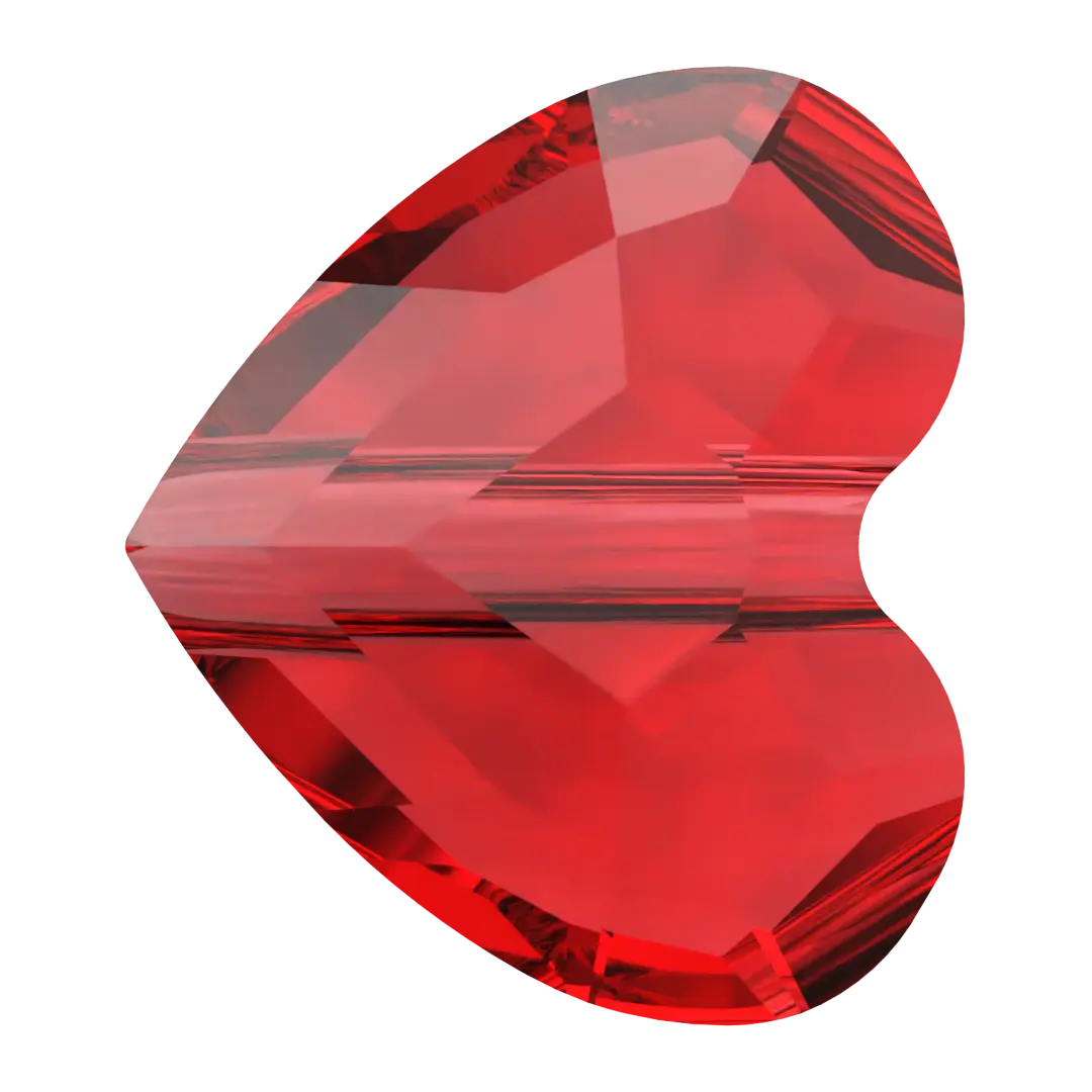 Swarovski Crystal Beads Love (5741) Light Siam - Bluestreak Crystals