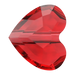 Swarovski Crystal Beads Love (5741) Light Siam - Bluestreak Crystals