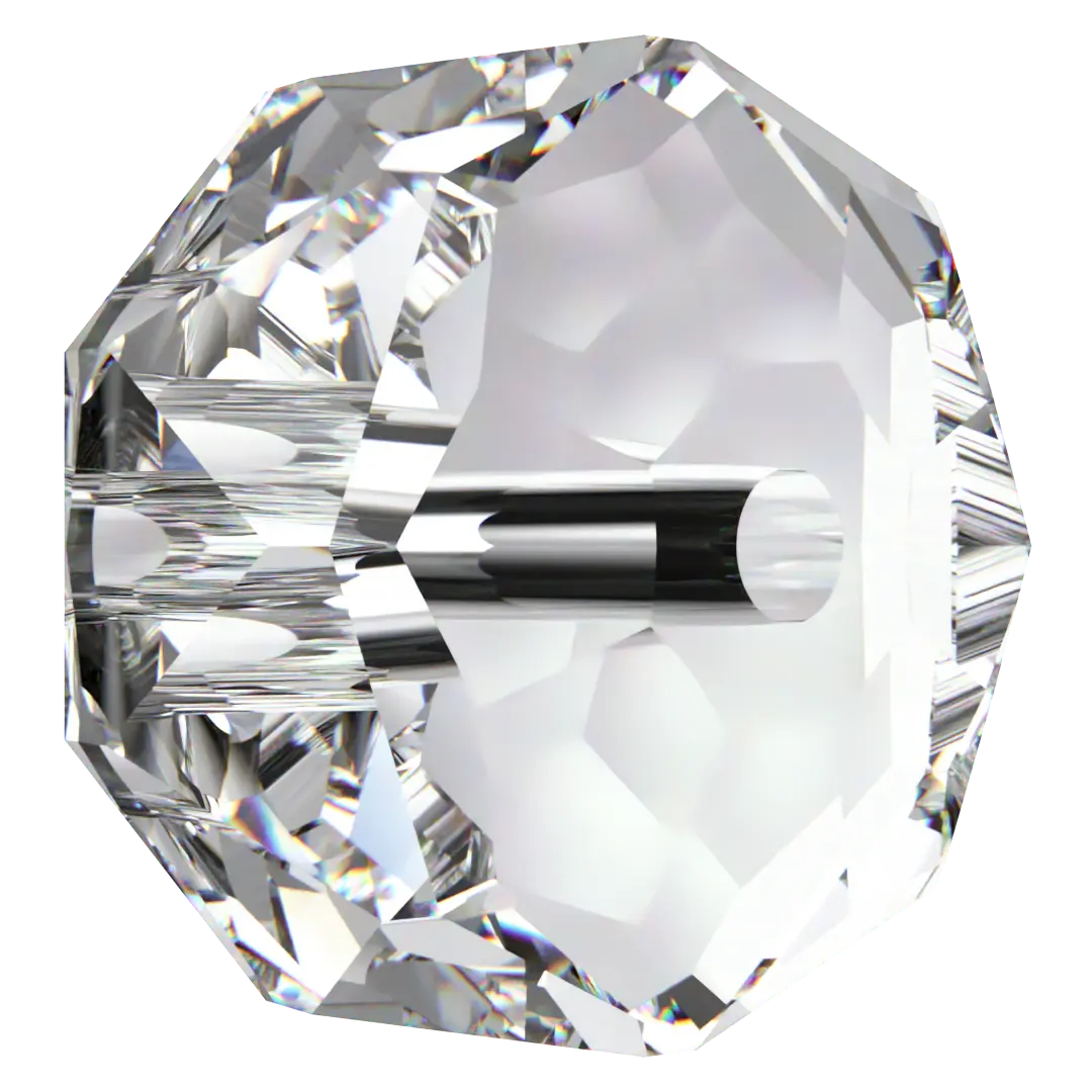 Swarovski Crystal Beads Rondelle (5045) Crystal - Bluestreak Crystals