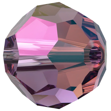Swarovski Crystal Beads Round (5000) Amethyst Shimmer - Bluestreak Crystals