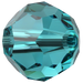 Swarovski Crystal Beads Round (5000) Blue Zircon - Bluestreak Crystals