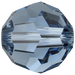 Swarovski Crystal Beads Round (5000) Denim Blue - Bluestreak Crystals