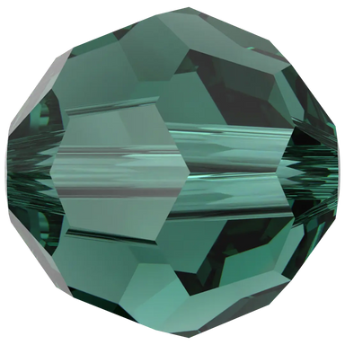 Swarovski Crystal Beads Round (5000) Emerald - Bluestreak Crystals