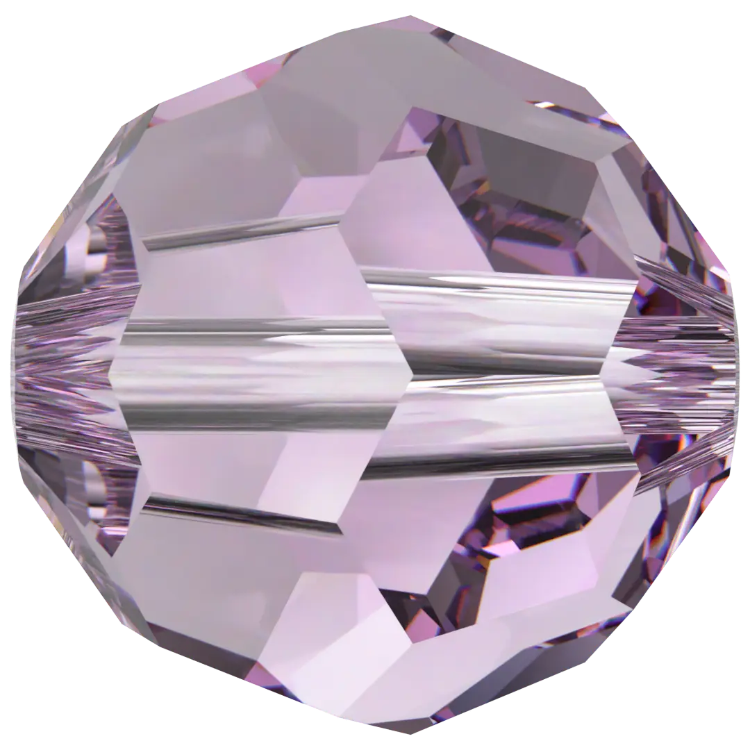 Swarovski Crystal Beads Round (5000) Light Amethyst - Bluestreak Crystals