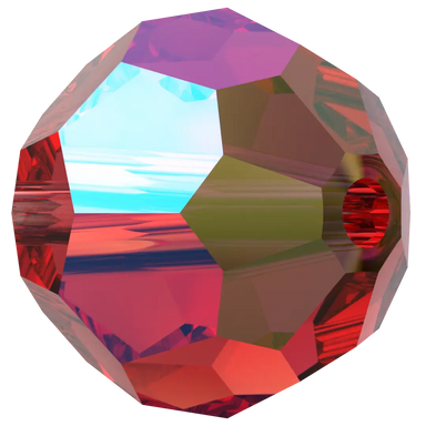 Swarovski Crystal Beads Round (5000) Light Siam AB - Bluestreak Crystals