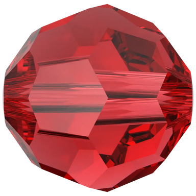 Swarovski Crystal Beads Round (5000) Light Siam - Bluestreak Crystals