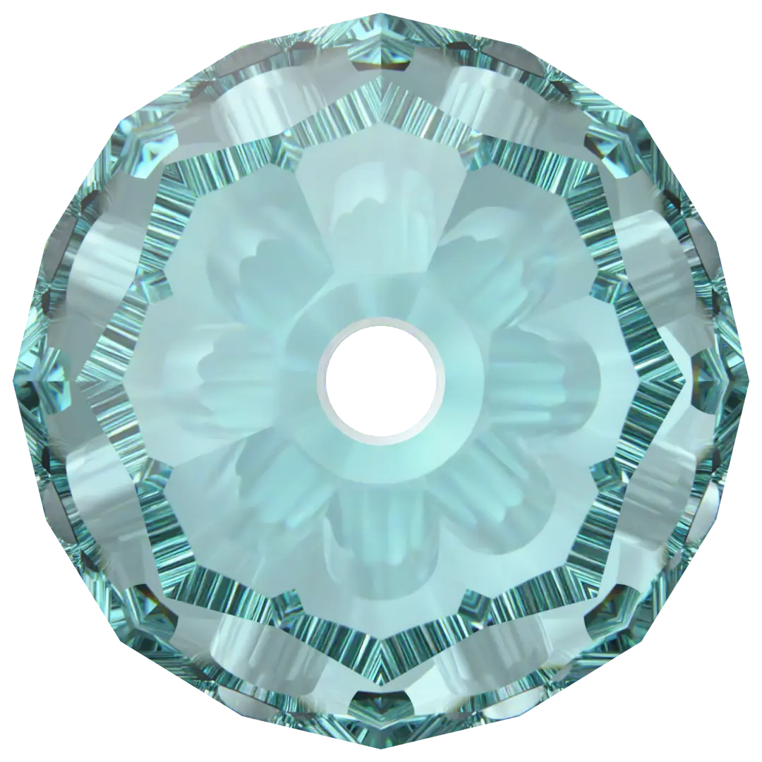 Swarovski Crystal Beads Round (5000) Light Turquoise - Bluestreak Crystals