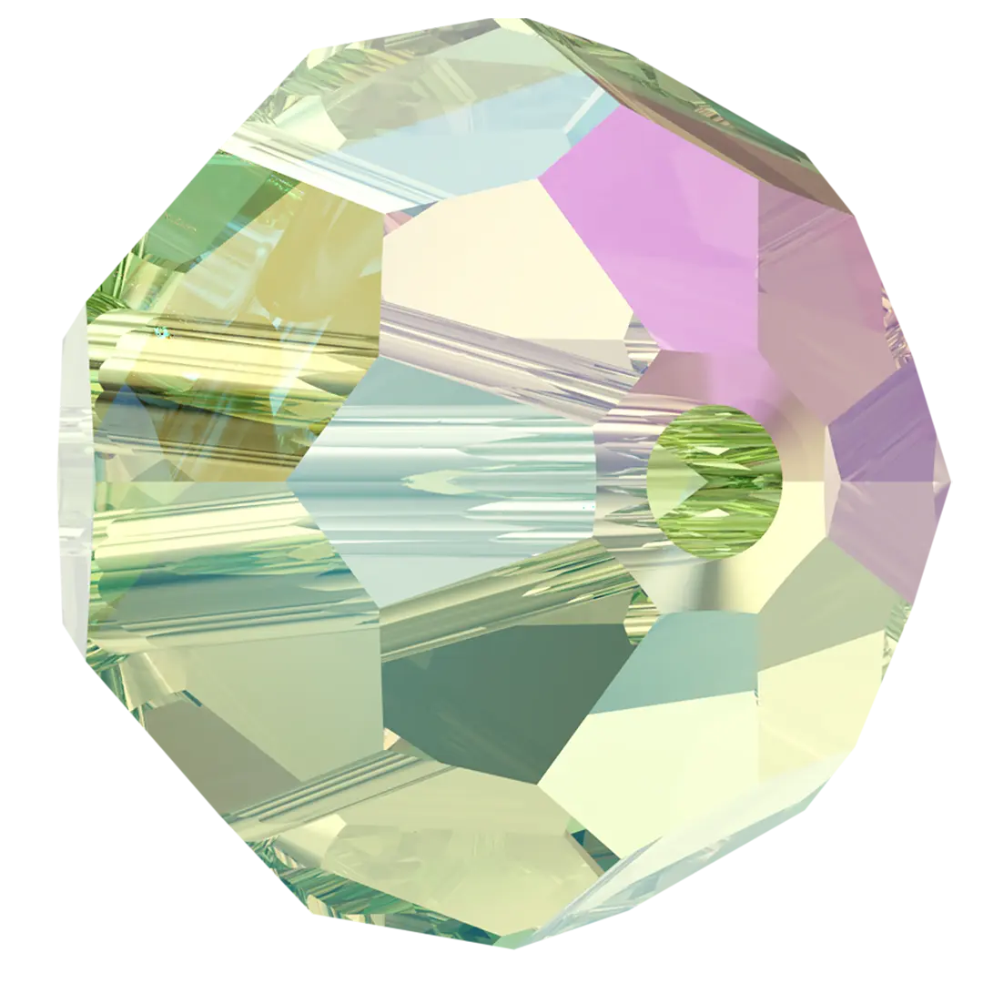 Swarovski Crystal Beads Round (5000) Peridot Shimmer - Bluestreak Crystals