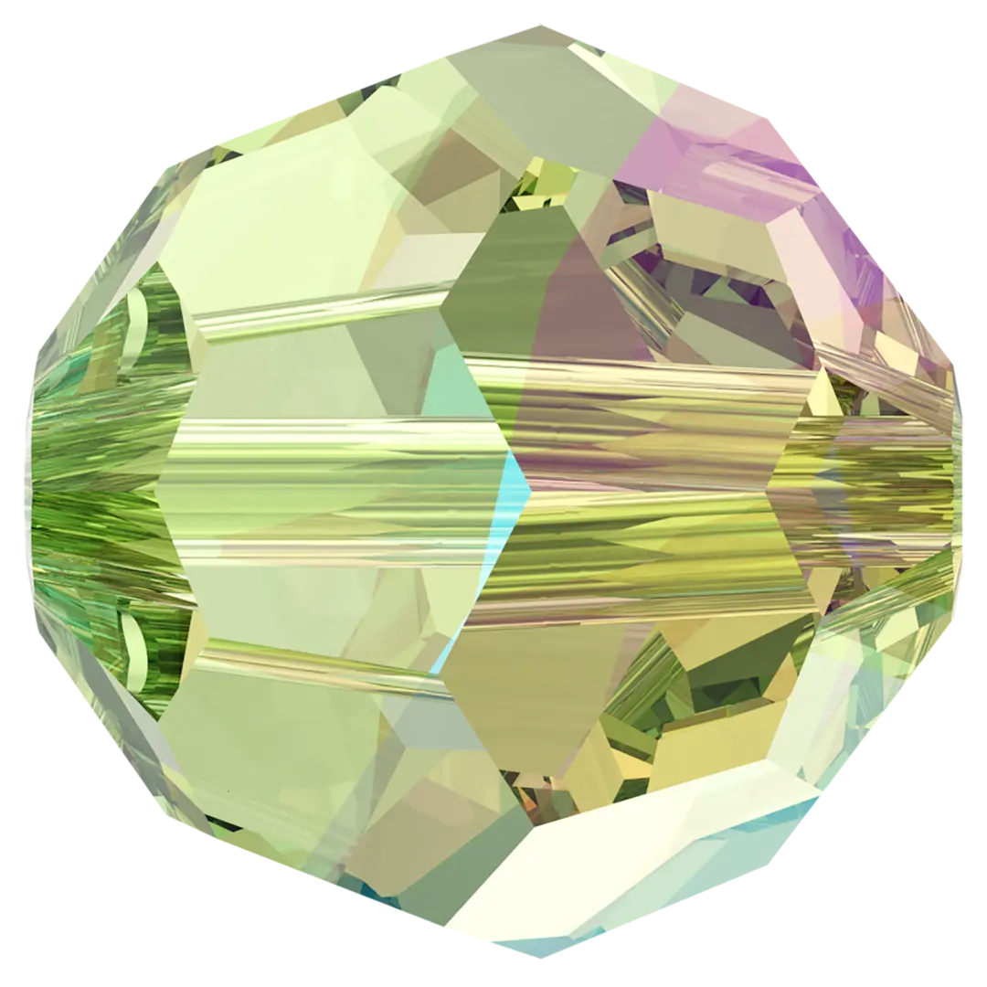 Swarovski Crystal Beads Round (5000) Peridot Shimmer - Bluestreak Crystals