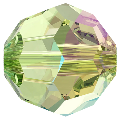 Swarovski Crystal Beads Round (5000) Peridot Shimmer - Bluestreak Crystals