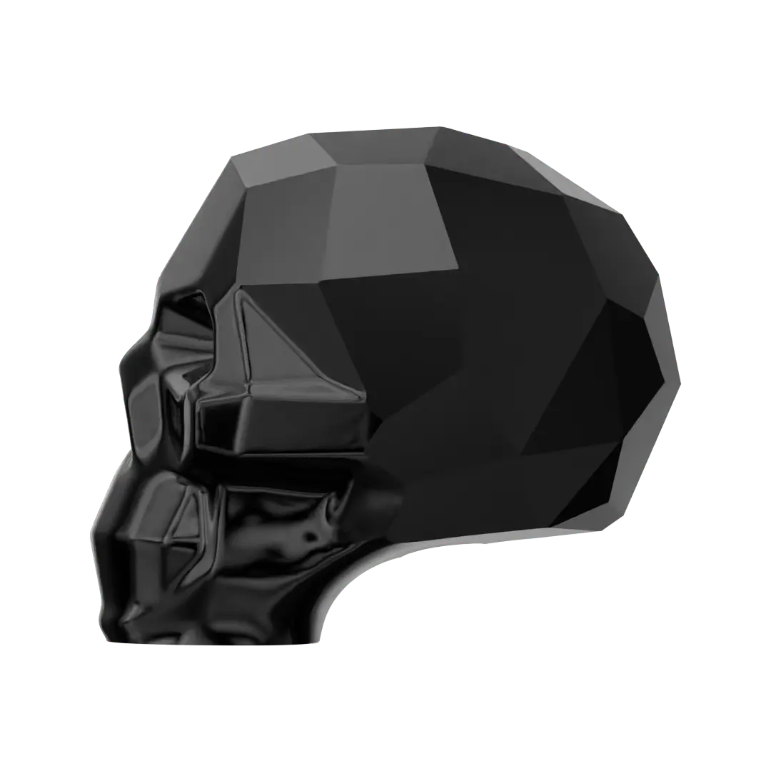 Serinity Crystal Beads Skull (5750) Jet - Bluestreak Crystals