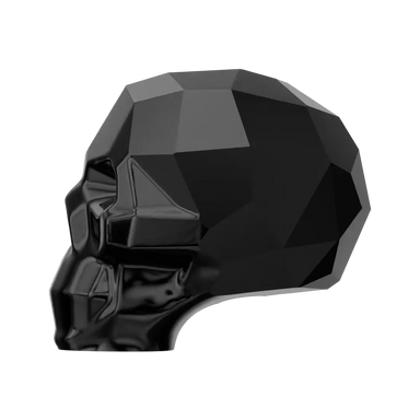 Serinity Crystal Beads Skull (5750) Jet - Bluestreak Crystals