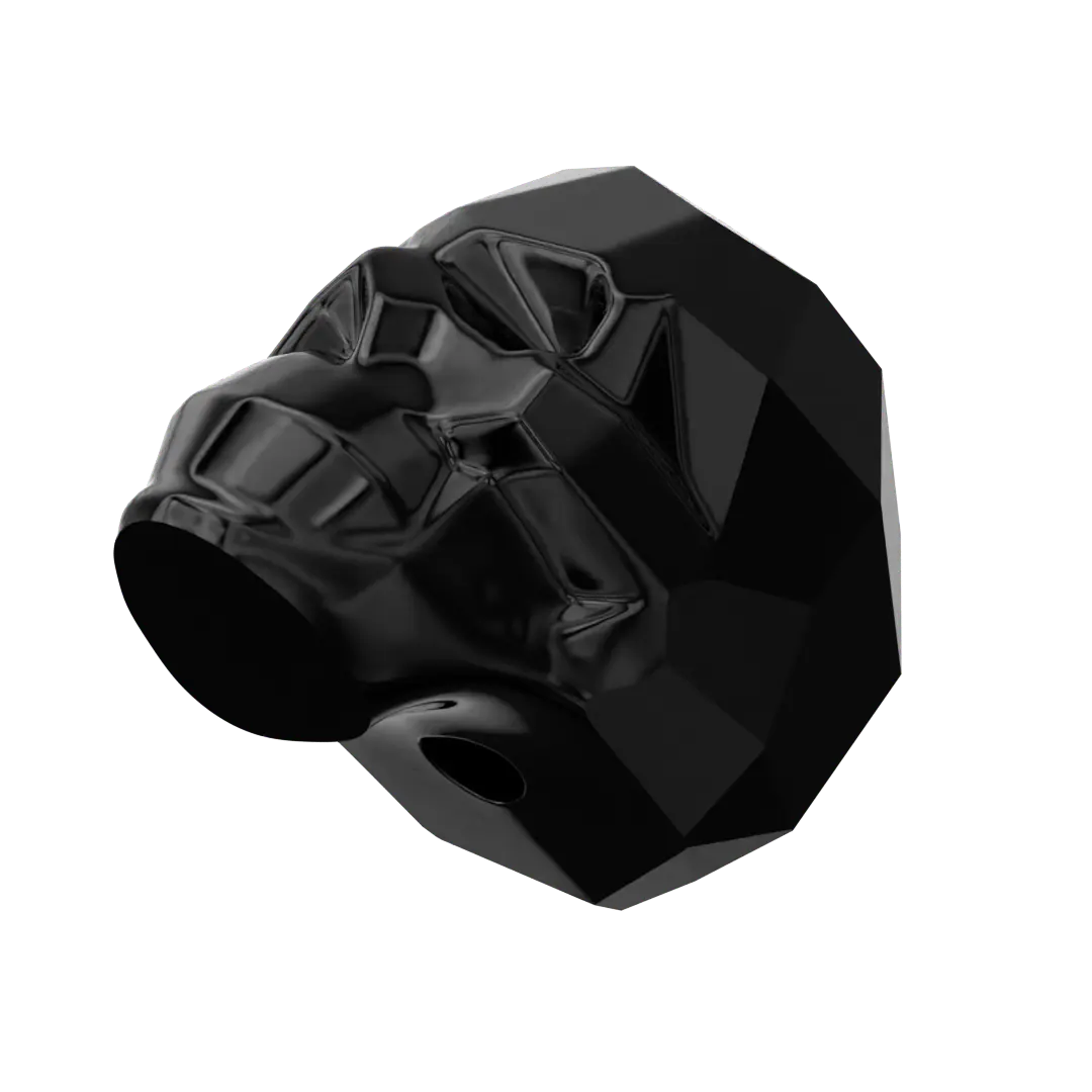 Serinity Crystal Beads Skull (5750) Jet - Bluestreak Crystals