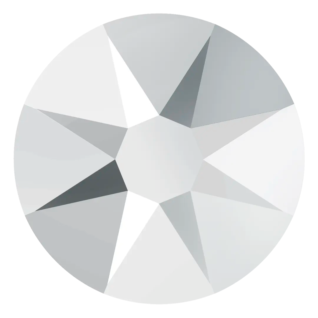 Swarovski Flat Back Crystals Non Hotfix (2000, 2058 & 2088) Crystal Light Chrome - Bluestreak Crystals