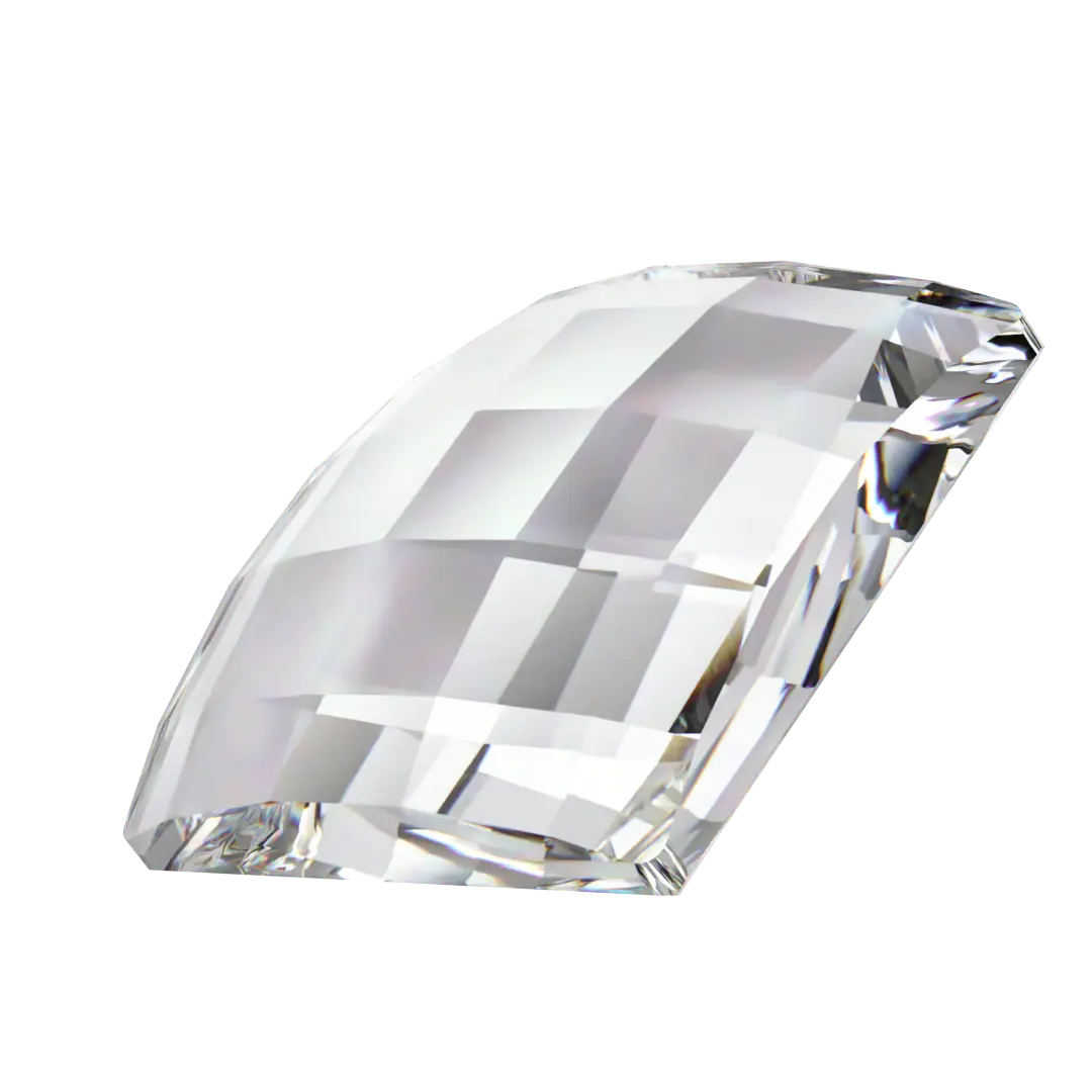 Swarovski Flat Back Crystals Non Hotfix Chessboard Square (2493) Crystal - Bluestreak Crystals
