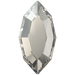 Swarovski Flat Back Crystals Non Hotfix Navette (2200) Crystal Silver Shade - Bluestreak Crystals