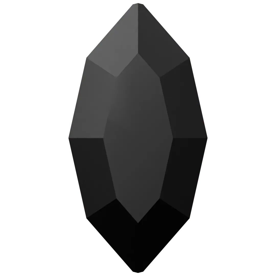 Swarovski Flat Back Crystals Non Hotfix Navette (2200) Jet UNFOILED - Bluestreak Crystals