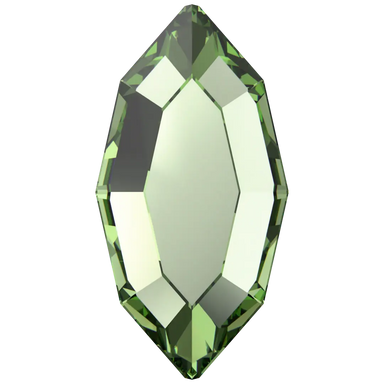 Swarovski Flat Back Crystals Non Hotfix Navette (2200) Recreated Peridot - Bluestreak Crystals