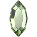 Swarovski Flat Back Crystals Non Hotfix Navette (2200) Recreated Peridot - Bluestreak Crystals