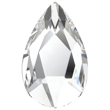 Swarovski Flat Back Crystals Non Hotfix Pear (2303) Crystal - Bluestreak Crystals