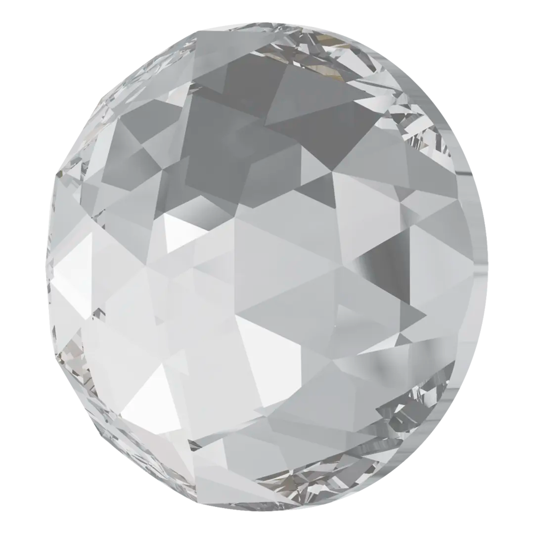 Swarovski Flat Back Crystals Non Hotfix Rose Cut (2072) Crystal - Bluestreak Crystals