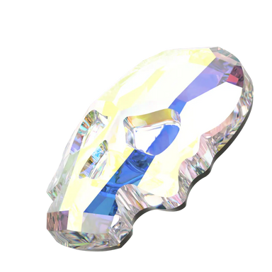 Swarovski Flat Back Crystals Non Hotfix Skull (2856) Crystal AB - Bluestreak Crystals
