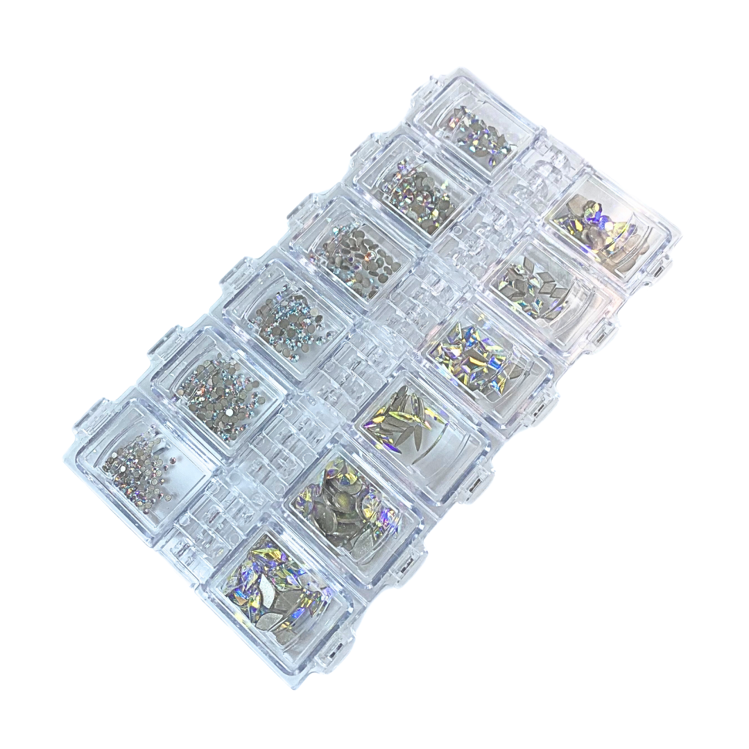 Swarovski Flat Back Crystals Non Hotfix Ultimate Mix CRYSTAL AB - Bluestreak Crystals