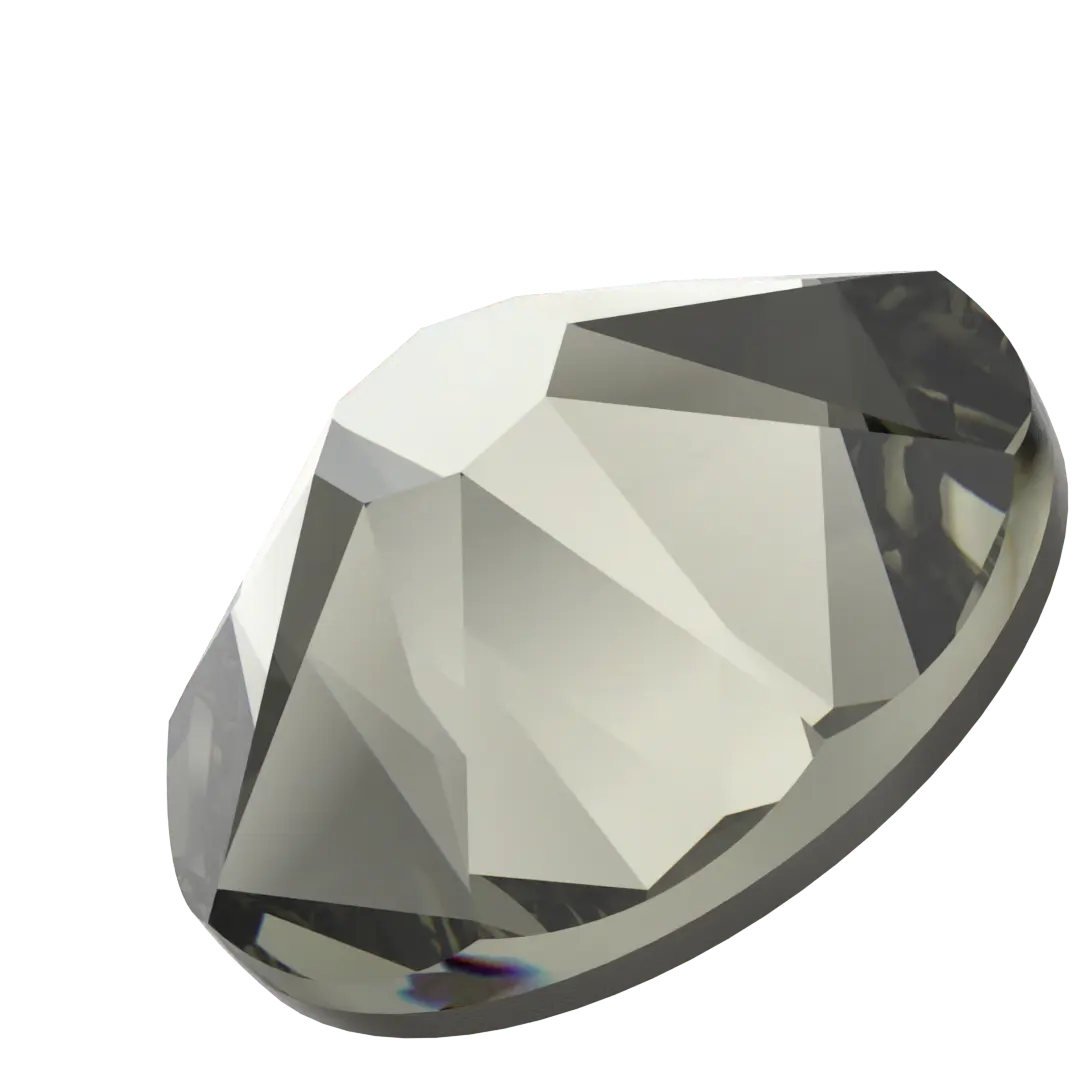 Swarovski Hotfix Flat Back Crystals (2000, 2038 & 2078) Black Diamond - Bluestreak Crystals